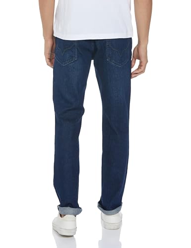 Image of Pepe Jeans Men's Straight Fit Jeans|Mid Rise |Stretchable Fabric| Jeans for Men | Available in Plus Size