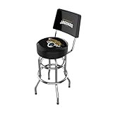 Imperial Black Jacksonville Jaguars Chrome Bar Stool