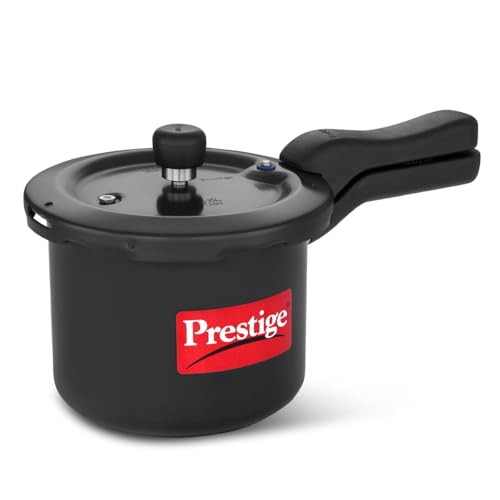 Prestige 3 Litre Hard Anodised Svachh Outerlid Pressure Cooker|Deep Lid for spillage Control|Gas & Induction Compatible|Metallic Safety Plug|Gasket Release System|5 Years warranty|ISI Certified
