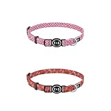 SAFE: The buckle of our cat collar is self-opening. You don't have to worry about the safety of your pet if he get stucks. UNIQUE DESIGN: Just because this is a cat collar does not mean it has to be blend, choose from our unique designs Tella & Stell...