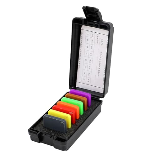 ZMJGLL Bloc d'essai de dureté du Caoutchouc pour matériaux Souples, étalonnage précis du duromètre Shore de Type A, pour Le contrôle de la qualité des élastomères et des Rouleaux en PVC