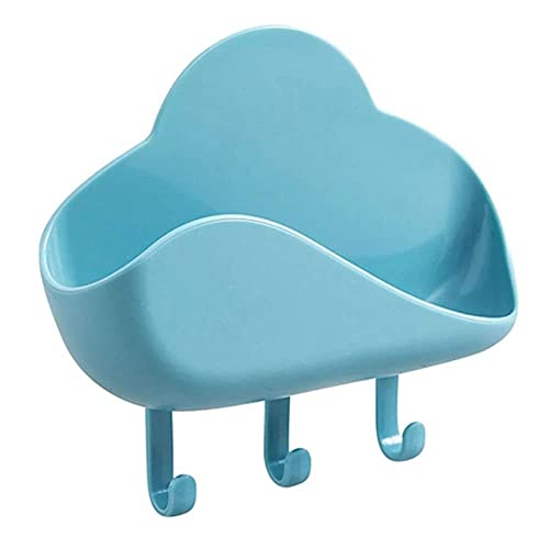Porte-savon mural nuage pour un rangement de salle de bain épuré et un support de vidange propre