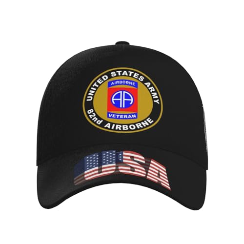 US Army Veteran 82nd Airborne Trucker Hat for Men - Baseball