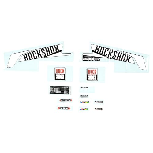 Kit vinyle Rockshox Boxxer 26 27,5 jambe B1 blanc noir pour masquer les rayures de fourche