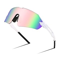 006 White Frame Pink Mirrored Lens