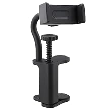 [ADJUSTABLE FIT FOR ALL GUITARS] This Guitar Phone Holder features a telescopic clamp that fits guitars with thicknesses from 6cm to 5cm, making it suitable for acoustic, electric, and bass guitars. [OPTIMAL VIEWING ANGLE] Equipped with an adjustable...