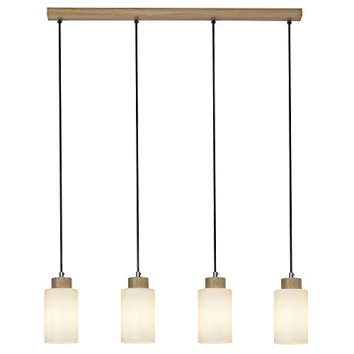 Preisvergleich Produktbild Brilliant Living Nature Pendelleuchte 4flg eiche / weiß