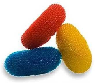 WORLD WIDE VILLA Round Colorful Scrubber/Loofah/Scrub Pad 3 Pcs Medium Scrub Pad Pack of 3 Sponge-image-5