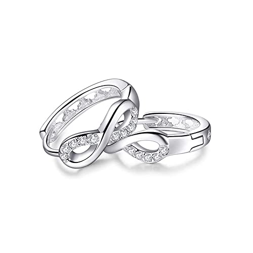 Infinity Small Hoop Earrings 925 Sterling Silver Dainty Cubic Zirconia Crystal Endless Love Sleeper Tiny Huggie Hoops Cartilage Tragus Earring Cute Jewelry Gifts for Women Sensitive Ears4