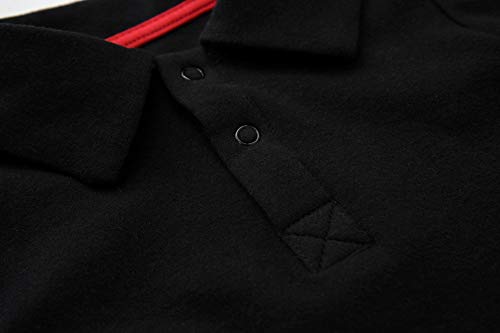 Teach Leanbh Infant Baby Polo Bodysuit Cotton Long Sleeve Pure Color Shirt 3-24 Months (12 Months, White)3