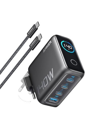 Anker 140W USB C Ladegerät, Laptop Ladegerät, 4-Port Multi-Geräte...