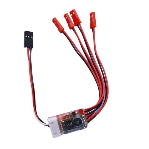 Controlador de luz 4S 3S entrada 4 canales salida 12V para RC ala fija vuelo nocturno