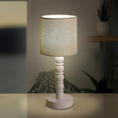 camden reed traditional wood lamp - gloss finish, elegant lighting for home décor, white
