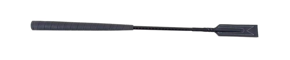 Rhinegold Show Jumping Crop With Golf Grip Handle, Black, 64cm