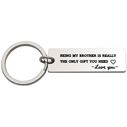 CHENVA Brother Sister Gift Being My Brother/Sister is Really the Only Gift You Need Love You Keychain (Being My Brother is Really the Only Gift You Need) Cover