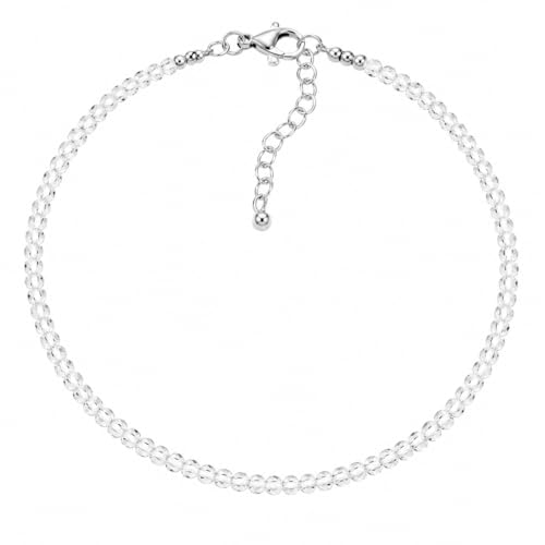 Clear Quartz Anklet for Women & Men...