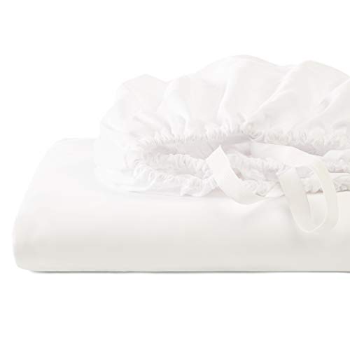 Empyrean Bedding Bed Sheets for King Sheets - 14"-16" King Fitted Sheets - Deep Pocket Fitted Sheet King Size - King Size Fitted Sheet Only - Super-Soft Fitted Sheet King - White