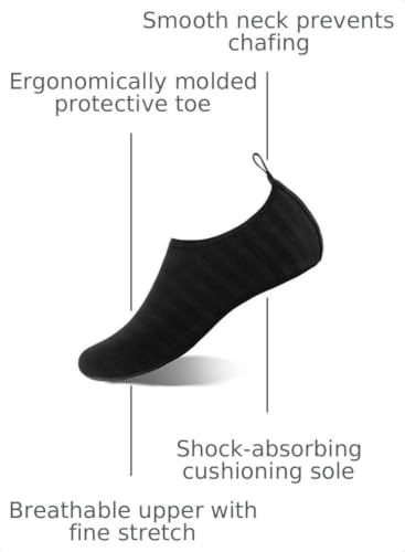 Image of WateLves Womens and Mens Kids Water Shoes Barefoot Quick-Dry Aqua Socks for Beach Swim Surf Yoga Exercise