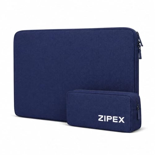 Image of Photon 15 Inch to 15.6 inch Inches Laptop Case with Charger Pouch | Waterproof Laptop Sleeve | Laptop Cover Bag, Blue