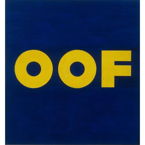 Edward Ruscha OOF toile moderne pour sublimer la décoration murale de votre salon