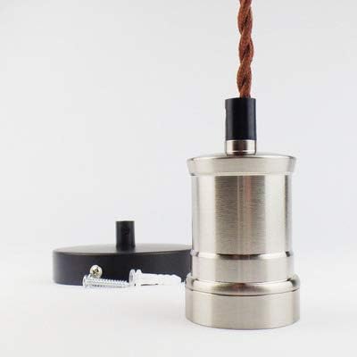 Vintage Lamp Base lights E27 Screw Bulb Base Aluminum Light Socket Industrial Retro Fittings Lamp Holder Fixture - (Color: M; Base Type: 10 PCS)