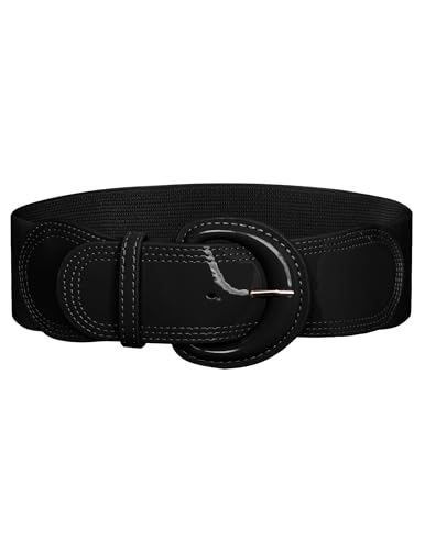 GRACE KARIN Women's 2025 Fashion Wide Stretchy Belt Casual Stretchy Belt for Dress S-XXL