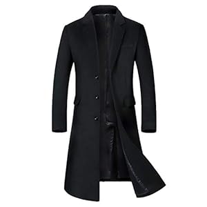 ClearloveWL A Long Jacket Hieronder Coat Windbreaker Men Coats Long Coat Mannen The Knee Heren overjas Heren (Color…