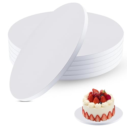 Foydream (6 Pièces) Cake Board, Plateau Gateau 30 cm x 12 mm Blan...