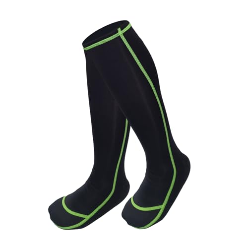 Riverruns Wading Socks, Nylon Fishing Wader Socks for Men and Women Outdoor Fishing, Surfing, Wakeboarding (Black,XL)