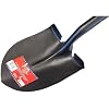 BULLY TOOLS 62510 14 Ga. Round Point Shovel. Fiberglass Dgrip Handle.