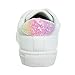 KENSIE GIRL Sneakers Lace Up Non Slip - Fashion Casual Low Top Shoes - White Stars (Size 11 Little Kid)