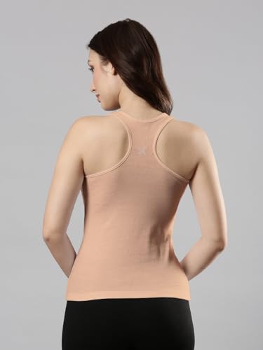 Image of Femmora Body Hugging Waist Length Camisole, Solid, Soft and Comfortable Cotton Fabric with Racer Back, for Women,Pack of 1