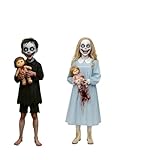 Estaca de metal para Halloween, diseño vintage aterrador, resistente a la intemperie, decoración al aire libre para decoración de bolas de casa encantadora