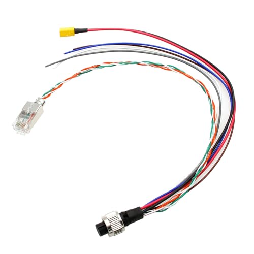Divisor M12 de 12 Pines a RJ45 y XT30 para Depuración Eficiente de Sensores LiDAR