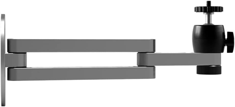 Projector Hanger Foldable Aluminum Alloy Projectors Bracket,Adjustable Wall Projector Mount Stand for CCTV/Camera/Projector/Webcam