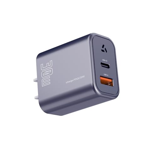 安心の日本企業 PD3.0 急速充電器 USB-A USB-C 2in1 30W PD QC4.0 PPS GaN II採用 USB充電器 同時充電 小型 軽量 usb Type-C タイプc 高速充電 ACアダプタ コンパクト ノートPC スマートフォン タブレット 安全設計 持ち運び PSE技術基準適合 msl-30w (30W, 1個)
