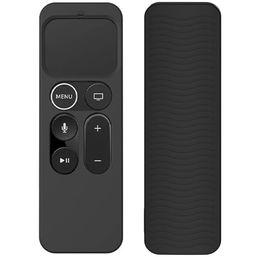 Telecommande Silicone Boîtier de Télécommande pour Apple TV 4K 4e Génération /5e Génération,Protege Antidérapante Coque Étui