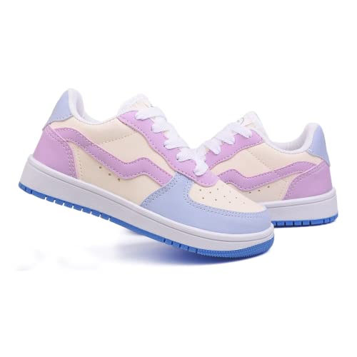 Sapato Infantil Menina Menino Escolar casual (Lilás/Amarelo/Azul, 29)