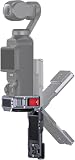 llano Supporto magnetico per DJI Osmo Pocket 4/3, gabbia protettiva in alluminio, supporto in metallo, accessorio Pocket 3, adattatore di espansione, regolabile a 180°, scarpa fredda e filettatura da