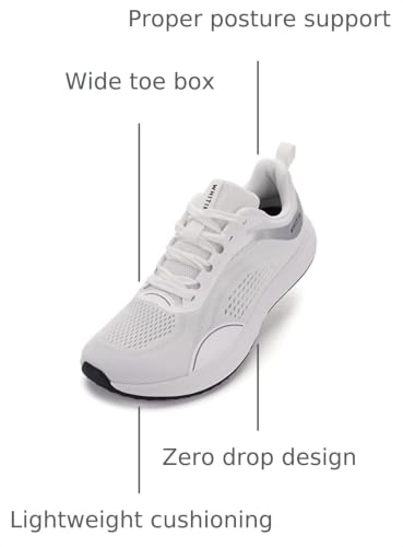 Image of WHITIN Men's Wide Toe Box Zero Drop Road Running Shoes S81 | Roomy Toe Box Helps Reduce Toe Pressure, Flat Heel-to-Toe Design for Natural Gait, Breathable Comfort for Wide Feet & Walking