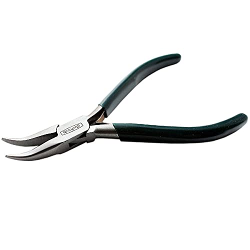 Professional Bent Chain-Nose Pliers for Crafting and Repair, Jewelry Making Hobby Craft Wire Work