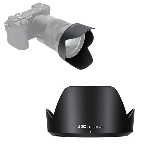 Image of JJC ALC-SH128 Bayonet Lens Hood Shade for Sony E PZ 18-105mm F4 G OSS Lens | Reversible Design, ALCSH128 Lens Hood for Sony SELP18105G Lens, Allow to Attach 72mm Filter & Lens Cap, No Vignetting