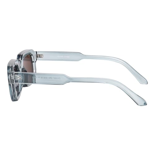 Image of Peter Jones Transparent Unisex Broad Frame Square UV /UB Protected Sunglasses (3887TBL)
