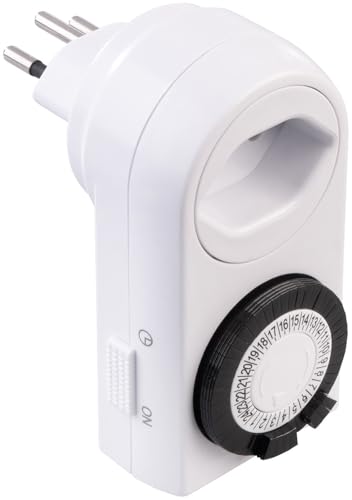 revolt Tageszeitschaltuhr: CH: Mechanischer 24-Std.-Timer für Steckdose Typ J, bis 2.300 Watt (einfacher Zeitschalt-Stecker, Zeitschaltuhr) revolt Tageszeitschaltuhr: CH: Mechanischer 24-Std.-Timer für Steckdose Typ J, bis 2.300 Watt (einfacher Zeitschalt-Stecker, Zeitschaltuhr)