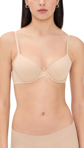Calvin Klein Perfectly Fit Lightly Lined T-Shirt Bra with Memory Touch, Bare, 34A