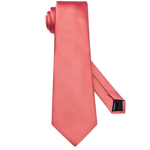 Image of Hi-Tie 5Pcs Mens Solid Color Silk Tie Satin Pretied Bowtie Lapel Pin for Men Handkerchief Cufflink Wedding Gift Box