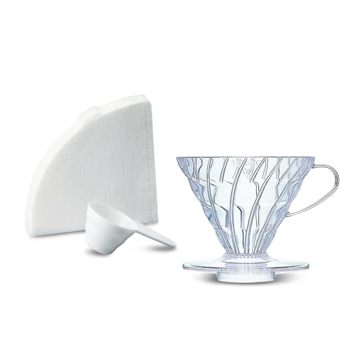 Hario V60 Coffee Dripper Set Transparent (Size 02)