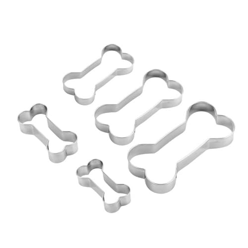 MrCookie Dog Bone Cookie Cutters Set,Stainless Steel Sandwiches C...
