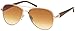 Produktbild styleBREAKER Damen Pilotenbrille mit getönten Gläsern, Sonnenbrille mit lackierten Bügeln und Strassstein 09020053, Farbe:Gestell Gold-Dunkelbraun / Glas Braun verlaufend
