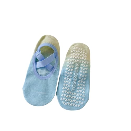 LVCHAO 3 pares de calcetines yoga for mujer, antideslizantes, con gradiente, for pilates, for entrenamiento fitness y baile en barra Para Yoga, Danza(Color 01)